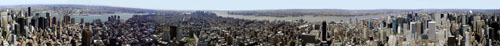 Панорамный вид Нью Йорка